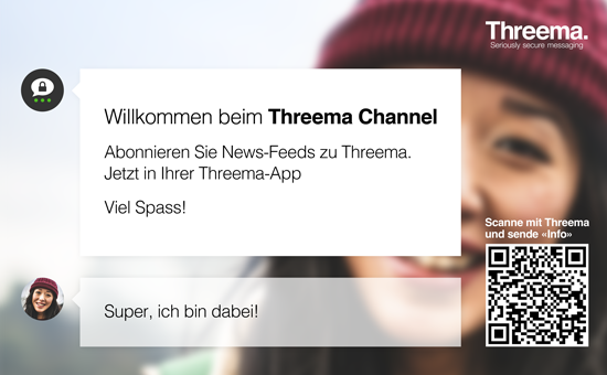 «Threema Channel», der neue News-Kanal für alle, die direkt in der App über Threema auf dem Laufenden bleiben möchten